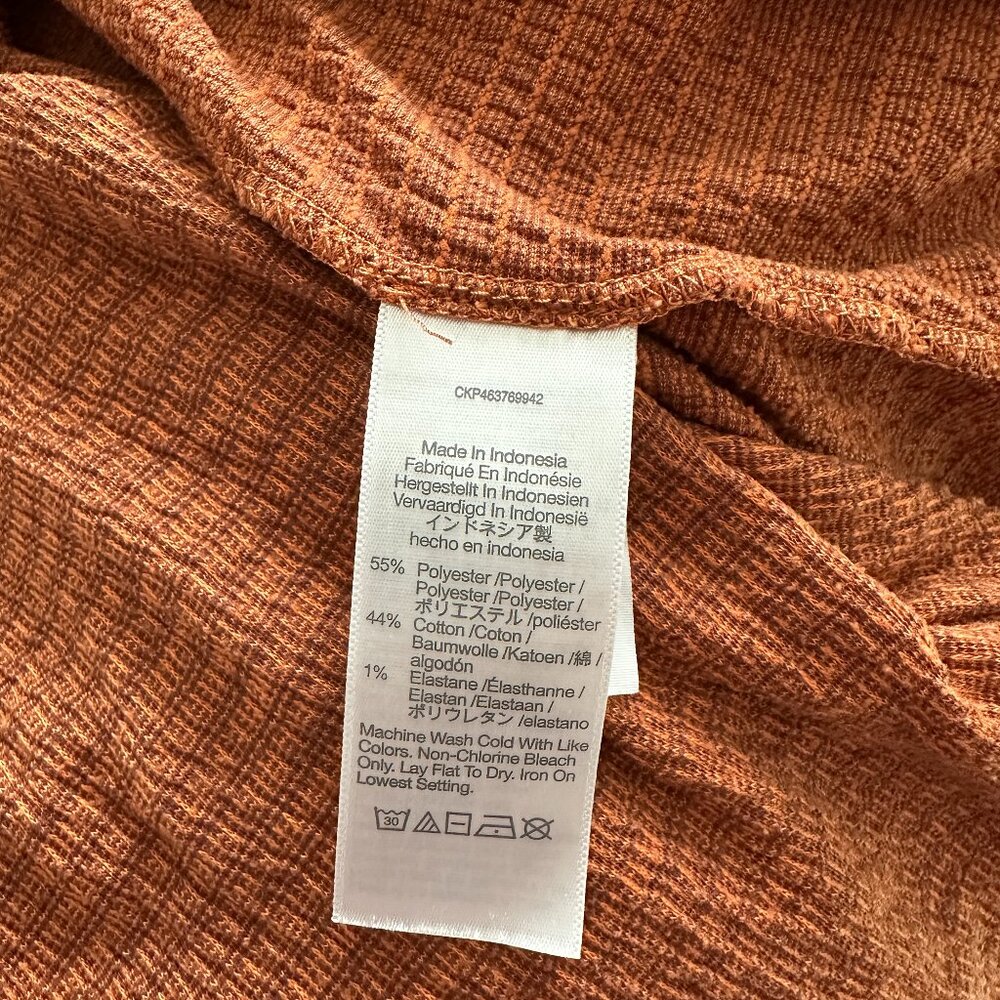 Madewell Rust Textured Button-Up & Tank Set – Size Small - Picture 4 of 4
